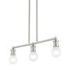 Livex Lighting Lansdale 3 - Light Chandelier in  Brushed Nickel - 3 of 4