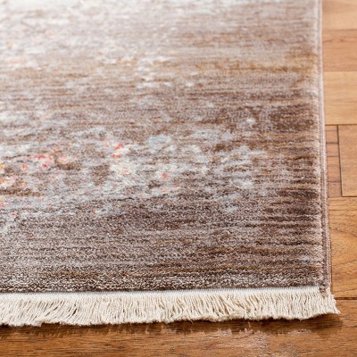 Vintage Persian 5' x 7'6" Brown and Multi Synthetic Area Rug