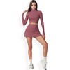 Anna-Kaci Active Women's High Waist Athletic Skort with Built-In Shorts and Side Slit - 2 of 4