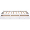 DOMETOUR Twin Size Platform Storage Bed with 3 Drawers,White - 4 of 4