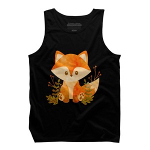 Men's Design By Humans Cute Baby Fox By stellaandgrace Tank Top - 1 of 2