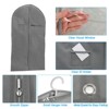 Unique Bargains Waterproof Dustproof Suits Coats Dresses Garment Bags 3 Pcs - 3 of 4