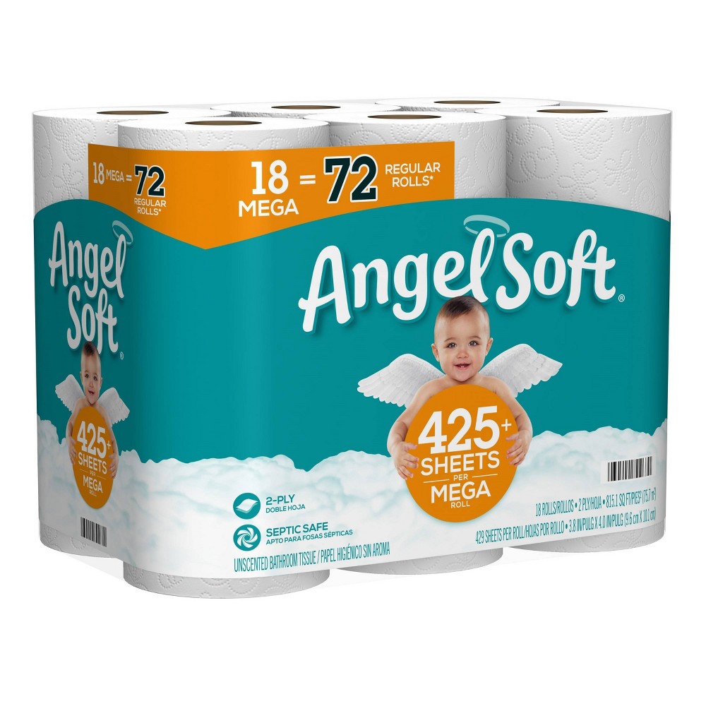 UPC 030400791031 product image for Angel Soft Toilet Paper - 18 Mega Rolls | upcitemdb.com