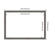 Amanti Art Regis Barnwood Gray Narrow Framed Magnetic Dry Erase Board - 4 of 4
