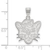 Black Bow Jewelry 14k White Gold Brigham Young Cougars NCAA Large Pendant - 2 of 3