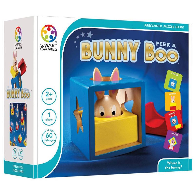 SmartGames Bunny Peek-a-Boo Preschool Game, 1 of 7