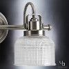 Urban Ambiance Luxury Luxe Industrial Bath Fixture,  8-3/4"H x 17"W,  Aged Nickel Finish, UHP2042 - 4 of 4