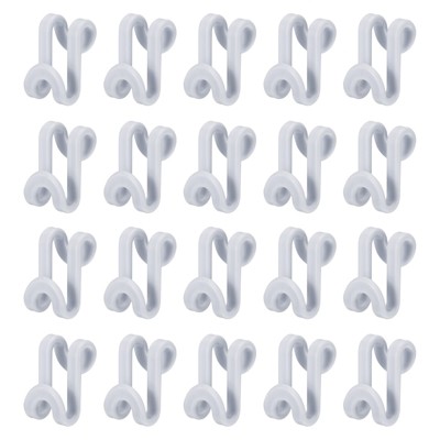 Unique Bargains Clothes Closet Space Saver ABS Extender Hanger Connector Hooks 30 Pcs