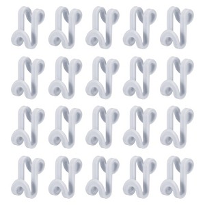 Unique Bargains Clothes Closet Space Saver ABS Extender Hanger Connector Hooks 30 Pcs - 1 of 4