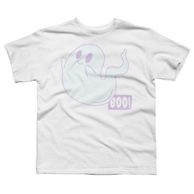Boy's Design By Humans Boo Cute Ghost Halloween cute design By BoogieCreates T-Shirt