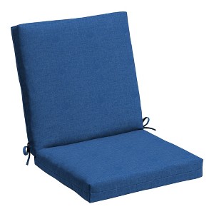ARDEN Basics Outdoor Midback Dining Chair Cushion, 19.5 x 17, Water Repellent and Fade Resistant - 1 of 4