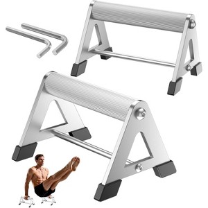 Push Up Stands, Heavy-Duty Stainless Steel Push Up Bars for Home Gym & Strength Training - 1 of 4