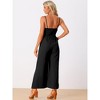 INSPIRE CHIC Women's Casual Sleeveless Cut Out Smocked Loose Wide Leg Jumpsuits - 4 of 4