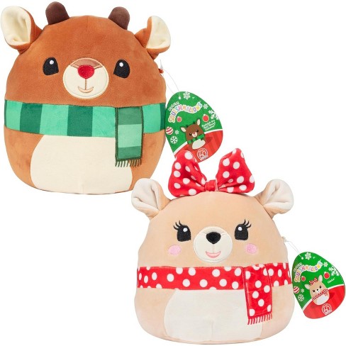 Squishmallows 8 inch Rudolph Clarice Set Rudolph The Red Nosed Reindeer Christmas Plush Collectible Stuffed Animal Toy Gift For Kids Girls Target