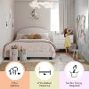 Buzz & Bloom Platform Bed Frame with Curved Headboard and Wood Slat Foundation - 4 of 4