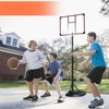 VisioGear Lawn Sports Sets, Portable Basketball Play Set with Base, Wheels and Backboard for Teenagers Adults, Red, 32"*90"*32" - 4 of 4