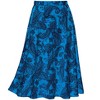 Collections Etc Stylish Paisley Print Stretch Knit Full-Sweep Skirt - 2 of 4