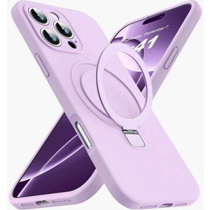 Entronix [Magnetic] Case Compatible with iPhone 16 Pro Max - Soft-Touch Liquid Silicone Gripstand - 1 of 4