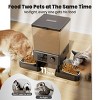 Oneisall PFD-002 Automatic Cat Feeder - 5L, Timed Dispenser for 2 Cats, Dual Bowls, Pet Dry Food Dispenser - 2 of 4