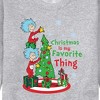 Men's - Dr. Seuss - Christmas Is A Family Thing Graphic Fleece Sweatshirt - 2 of 4