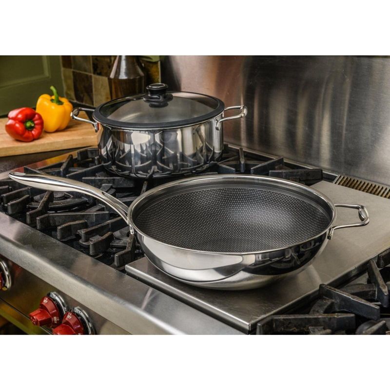 Frieling Black Cube, Wok, 12.5" dia., Stainless steel/quick release, 2 of 5