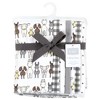 Hudson Baby Cotton Flannel Burp Cloths, Farm Friends Grey 7-Pack, One Size - 2 of 4