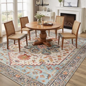 Abynow Medallion Distressed Persian Indoor Area Rug - 1 of 4