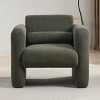 PAGED Modern Accent Chair Soft Padded Armchair Comfy Reading Chair with Back and Pillow for Living Room, Reading Room - 3 of 4