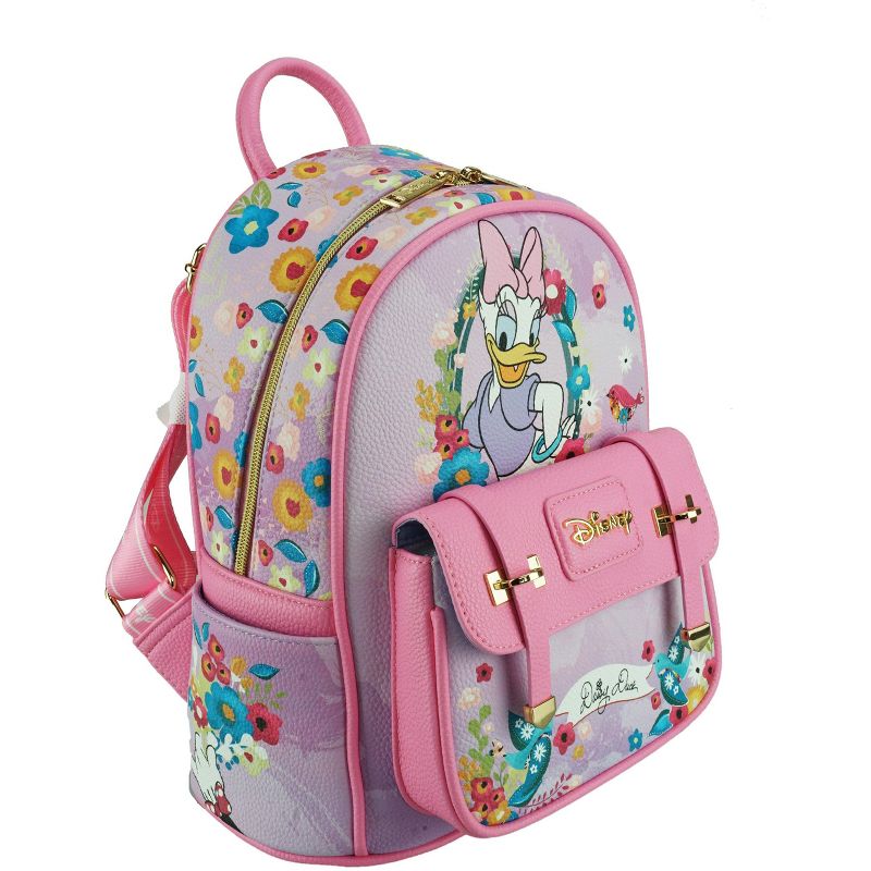 Daisy Duck WondaPop 11" Vegan Leather Fashion Mini Backpack, 3 of 8