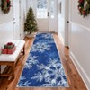Christmas Rug Washable Rug for Living Room, Snowflake Printed Mats - 4 of 4