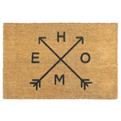 2' x 3' Tufted Home Arrows Coir Doormat Natural - Raj