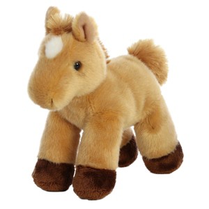 Aurora Small Prancer Mini Flopsie Adorable Stuffed Animal Brown 8" - 1 of 3