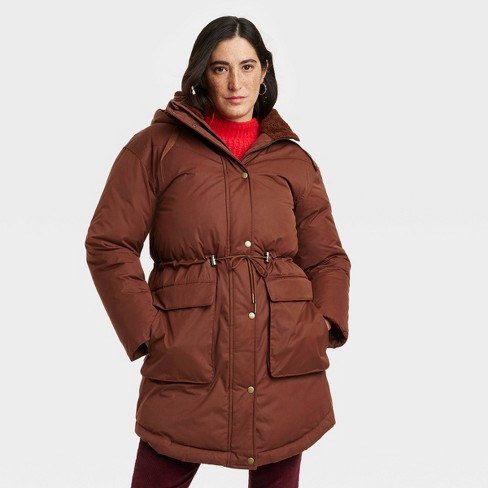 Women's Arctic Parka - Universal Thread™ Brown M : Target