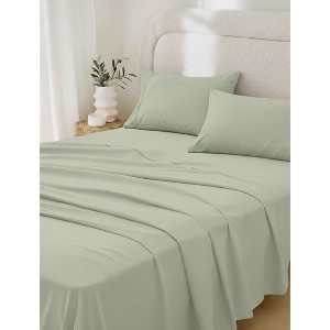 Rug Branch California Cotton Club Sheet Set – 600 Thread Count, 100% Long-Staple Cotton, Soft Sateen Weave - Sage - 1 of 4