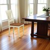 FurniFact,Elegant Wooden Dining Chairs Set of 2 – White Brown Kitchen Seating - 3 of 3