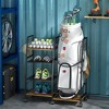MOEPISY Golf Bag Garage Storage Rack with Wheels, Organizer for Single Golf Bag and Equipment Accessories - 4 of 4