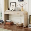 CAVINAS 59 inch Console Table,Retro Entryway Table with 2 Drawers for Living Room,Hallway,Natural Wood Wash/Antique Black - 2 of 4