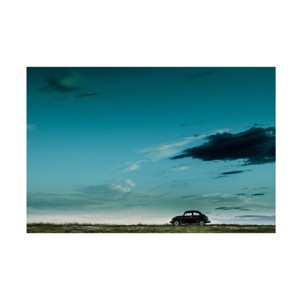 Trademark Fine Art -Camilo Otero 'The Red Vw Beetle' Canvas Art - 1 of 4