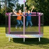 Hooseng 60" Oval Trampoline for Kids, 5 FT Indoor & Outdoor Toddler Trampoline with Safety Enclosure, Adjustable Gymnastics Bar, Swing & Toys - 2 of 4