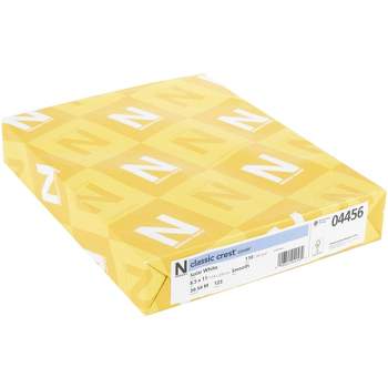 Neenah Bright Premium Card Stock Paper Letter Size 8 12 x 11 Pack Of 250  Sheets 65 Lb White - Office Depot