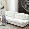 [VIDEO provided][New] Cloud Style Sofa, Teddy Velvet Fabric, Comfy Padded Cloud Couch for Living Room, Apartment - 3 of 4