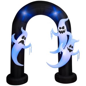 Gemmy 9 ft. LED Prelit Archway Trio Ghost Inflatable - 1 of 1