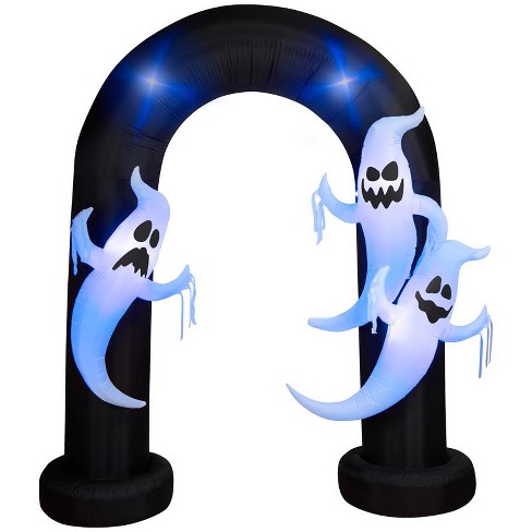 Gemmy 9 ft. LED Prelit Archway Trio Ghost Inflatable - image 1 of 1