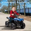 Jojoka Kids Electric ATV, 6V Battery Powered 4 Wheeler, 1.8 MPH Safe Speed, Music, Easy Controls, Durable Outdoor Ride On Toy - 3 of 4