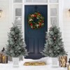 3Ft Pre-Lit Artificial Christmas Tree,Snow Flocked Xmas Frost Trees Decoration for Home,Small Spaces,Lighting Base,Battery Operated Time - 4 of 4