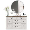 9-Drawer Chest Particleboard Dresser - White Bedroom Dresser, Large Capacity, Multifunctional Storage, Built-In Charging Station with Power Outlets - 4 of 4