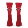 NCAA Nebraska Cornhuskers Streak Team Color Crew Socks - L - 2 of 3