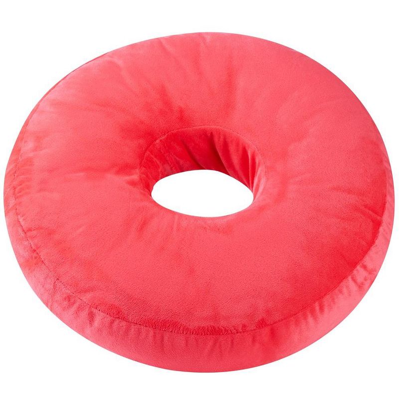 Cheer Collection 16" Round Donut Shaped Throw Pillow, 2 of 7