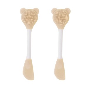 Unique Bargains Smooth Knife-shaped Facial Mask Brush 2 Pcs - 1 of 4