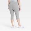 Women's High-Waist Cotton Blend Seamless Capri Leggings - A New Day™ - 2 of 2